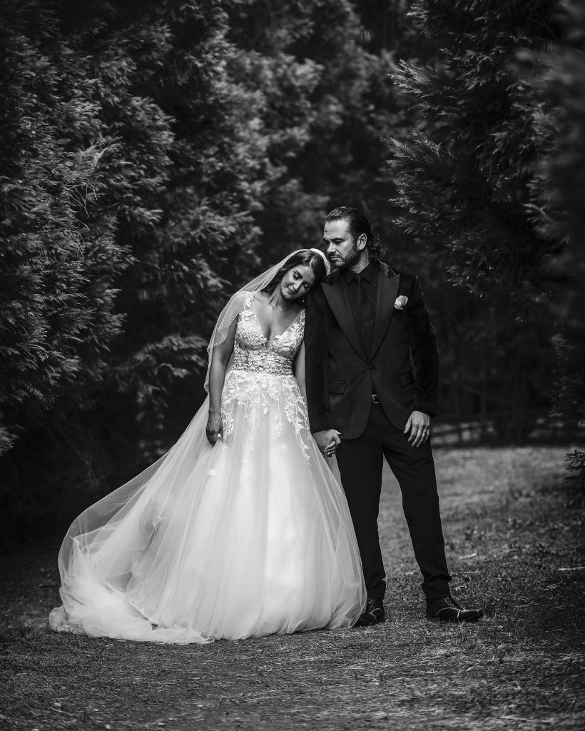 The beautiful love story. Daniel Baron and his wife Juanita on their wedding day. Picture: Instagram@DanielBaron