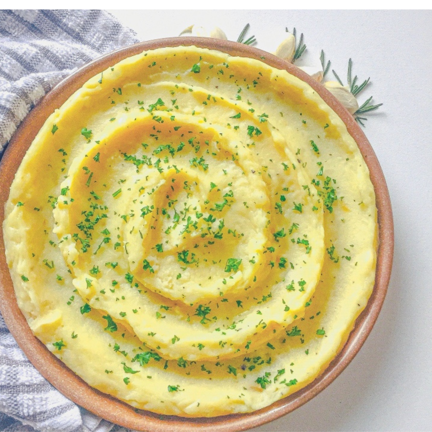 Roasted garlic mashed potatoes