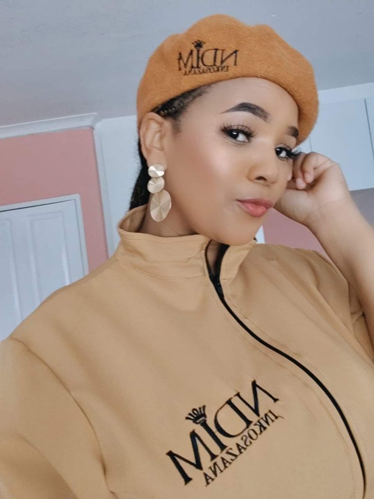 AngieDaQueen modeling one of her clothing brand's pieces. Picture: Supplied