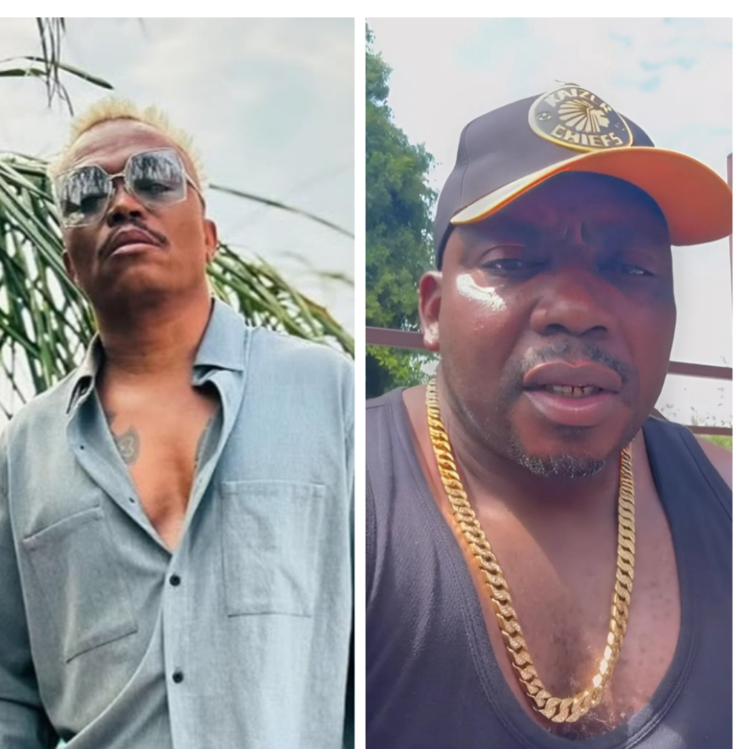 Somizi Mhlongo and Manbjessie Tyekana