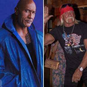 Dwayne Johnson and Hulk Hogan