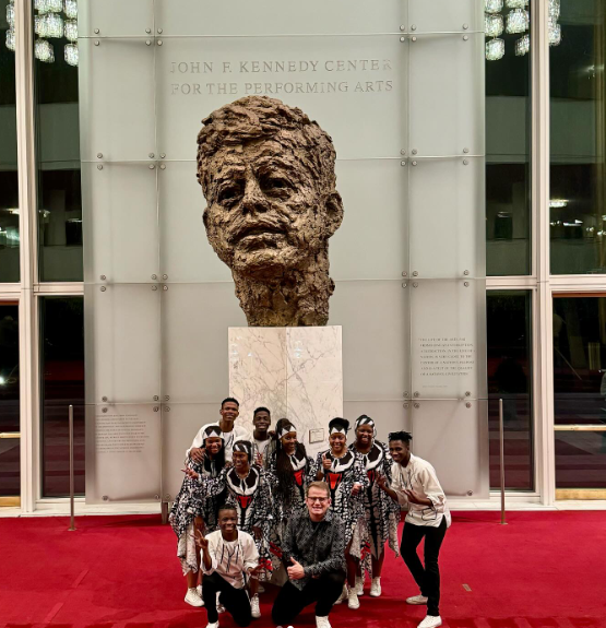The Ndlovu Youth Choir beaming with smiles after their performance at the Kennedy Center in Washington DC. Picture: Instagram@Choirafrica