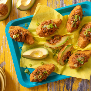 Homemade Crispy avo with pilchards