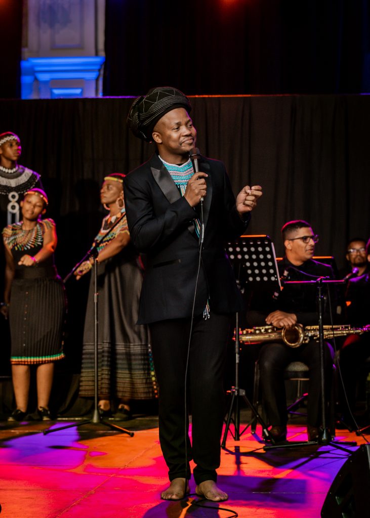 Capturing the magic: Dumza Maswana pouring his heart out live on stage. Picture: Supplied