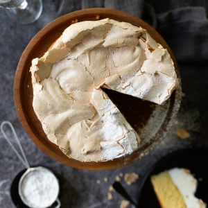 Homemade delicious Crispy Meringue cake