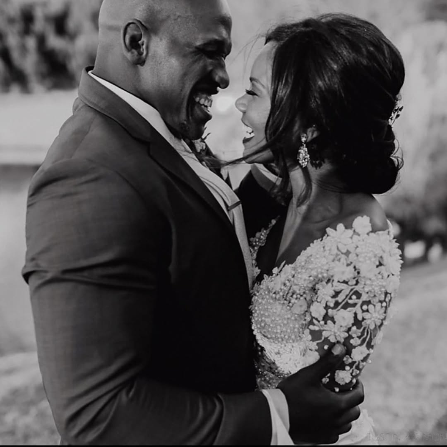 Springbok star Bongani Mbonambi and his wife Anastacia Mbonambi
