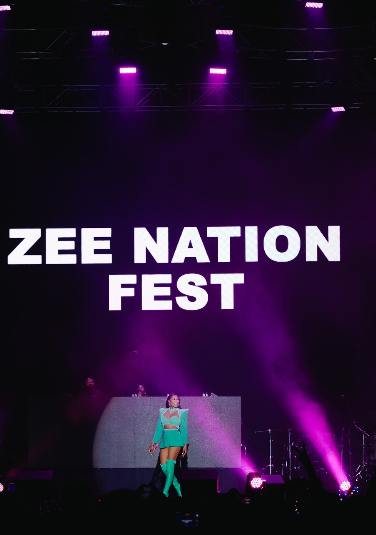 DJ Zinhle commanding the stage at her ‘Zee Nation Fest’ 2025 event. Picture: Instagram@DJZinhle