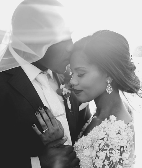 The start of their journey: Bongani and Anastacia Mbonambi on their big day. Picture: Instagram@BonganiMbonambi