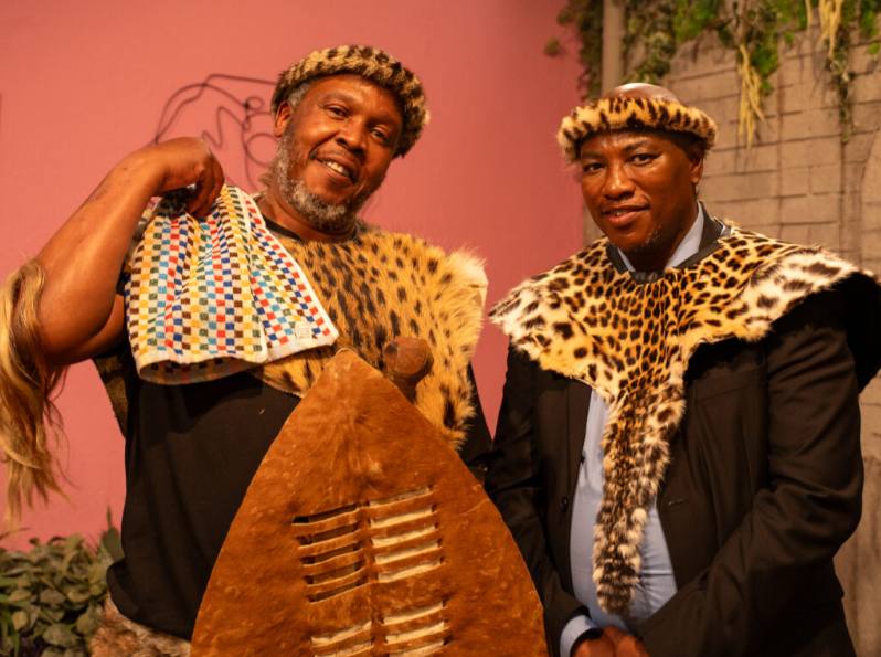 Bongani Gumede and Musa Mseleku shine in their roles during the wedding episode of Umshado Westhembu on Scandal!. Picture: Supplied