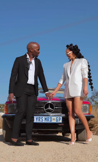 Dr Musa Mthombeni and his wife Liesl enjoying life as a married couple. Picture: Instagram@Liesllaurie