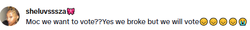 This is a comment from a social media user