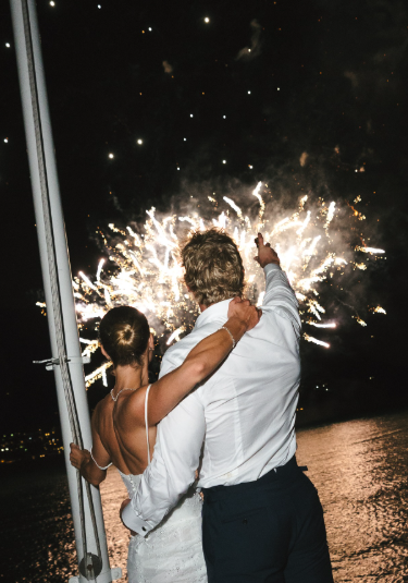 Logan and Nina soak in the magic of their special night, watching crickets dance under the stars. Picture: Instagram@LoganPaul