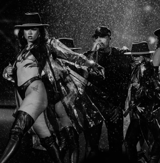 Chris Brown kept the energy high on stage as the rain poured down. Picture: Instagram@ChrisBrown