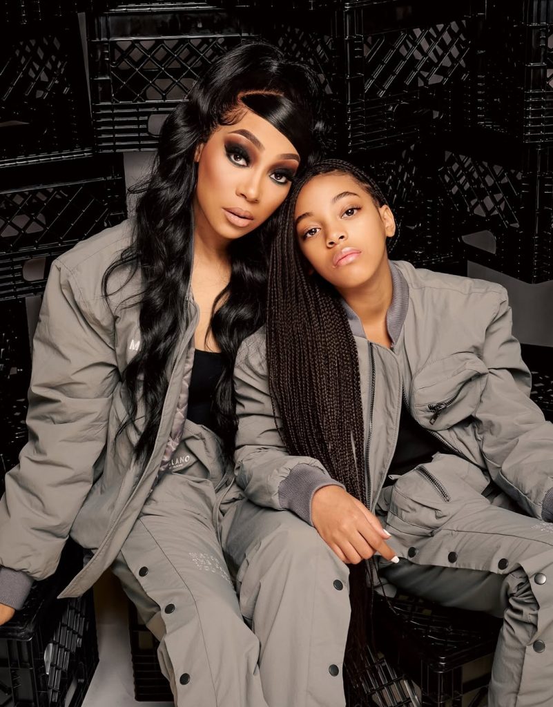 Matching looks and unstoppable vibes: Monica and Laiyah ready to take on the world. Picture: Instagram@Monicadenise