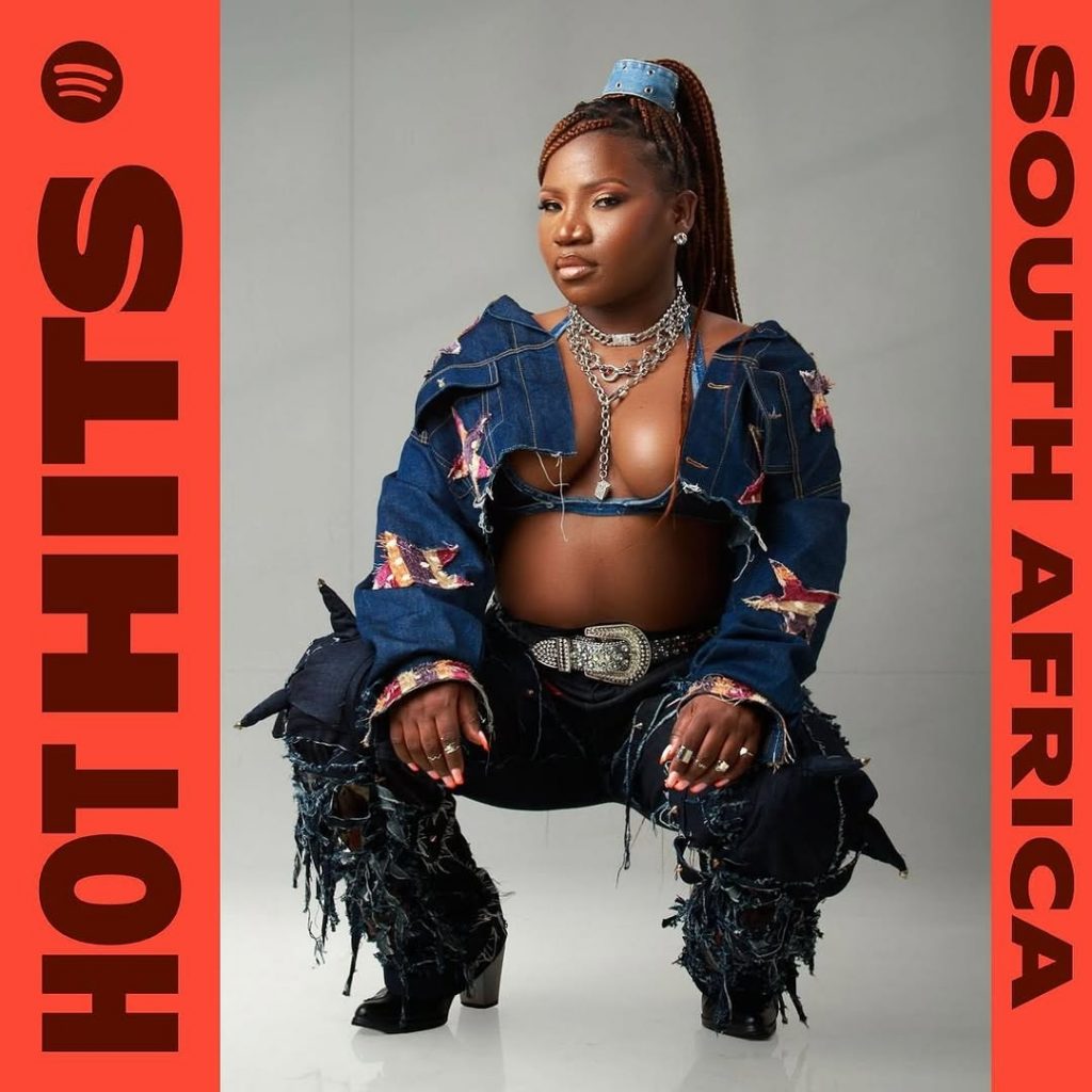 Slaying the game and stealing the spotlight: Makhadzi shines on Spotify Africa’s SOUTH AFRICA HOT HITS cover. Picture: Instagram@Makhadzisa