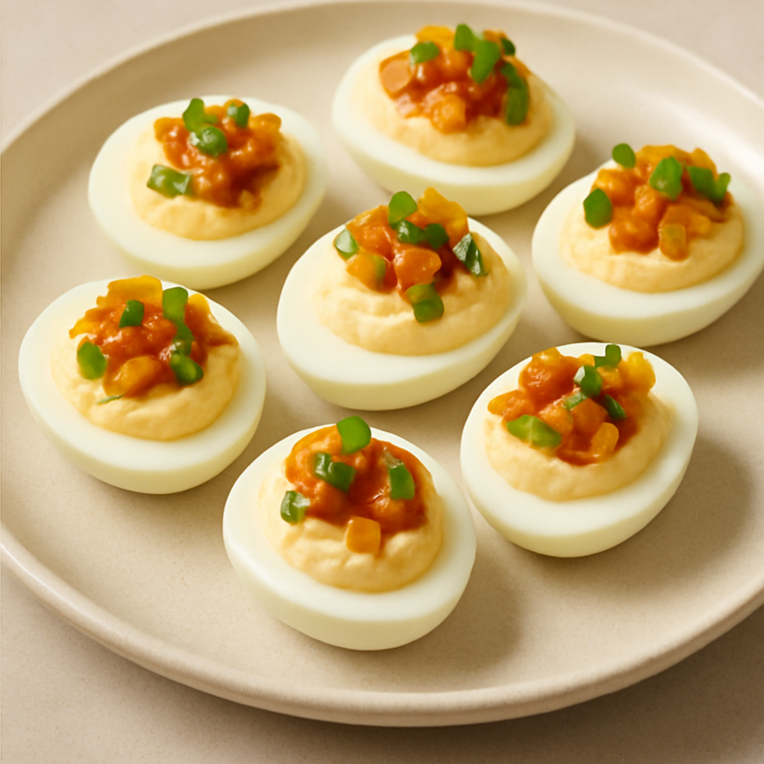 Amasi spiced devilled eggs