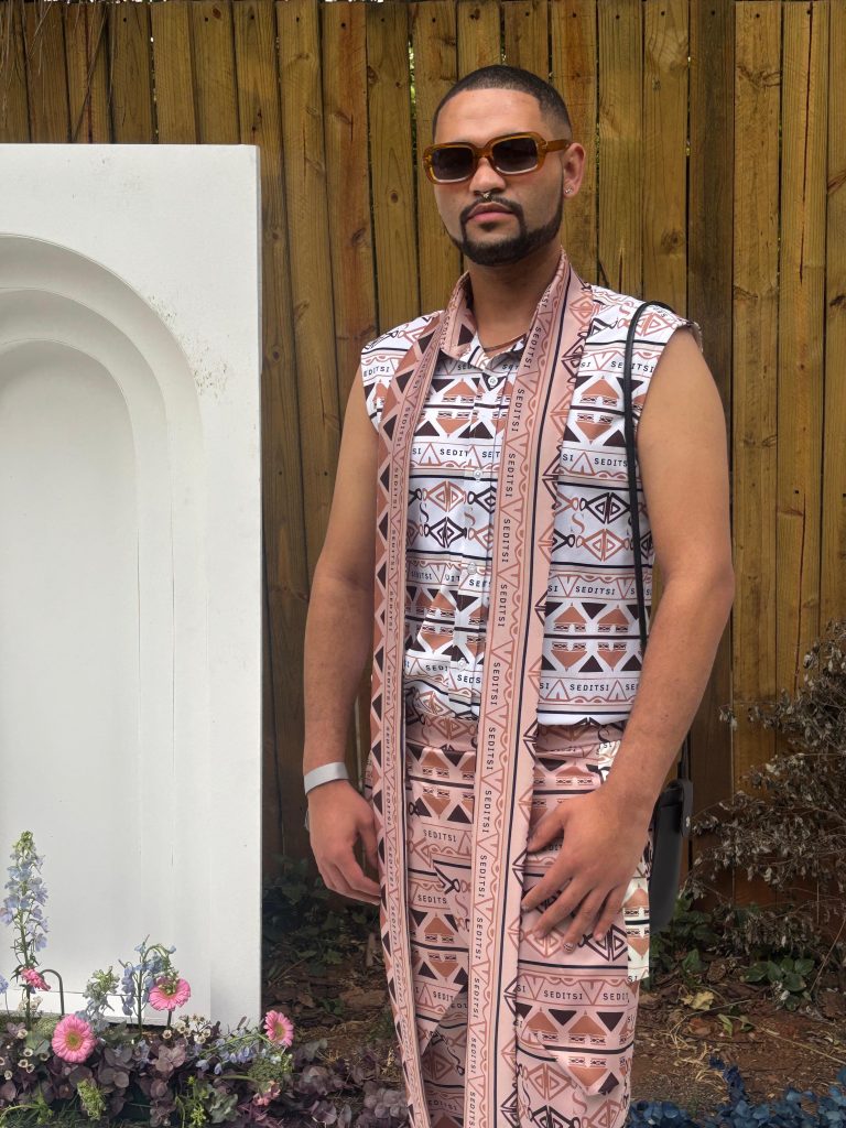 All eyes on Aldon — serving looks and legacy in a striking piece from the Seditsi Collection, where tradition meets high fashion. Picture: Supplied