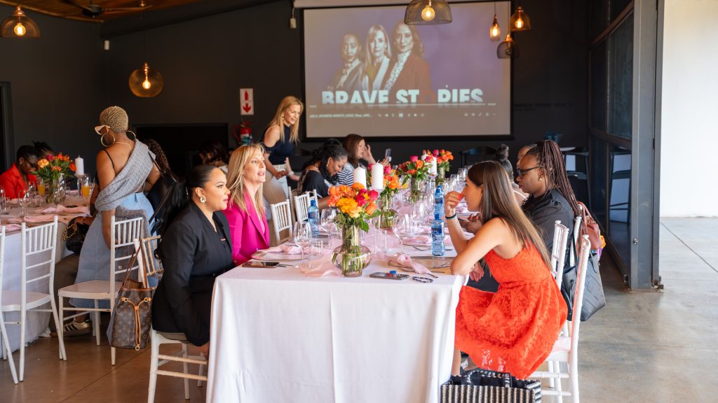 Inside the venue: Guests settled in at beautifully decorated tables during the Women In Media event, getting comfortable and ready for an inspiring day. Picture: Supplied