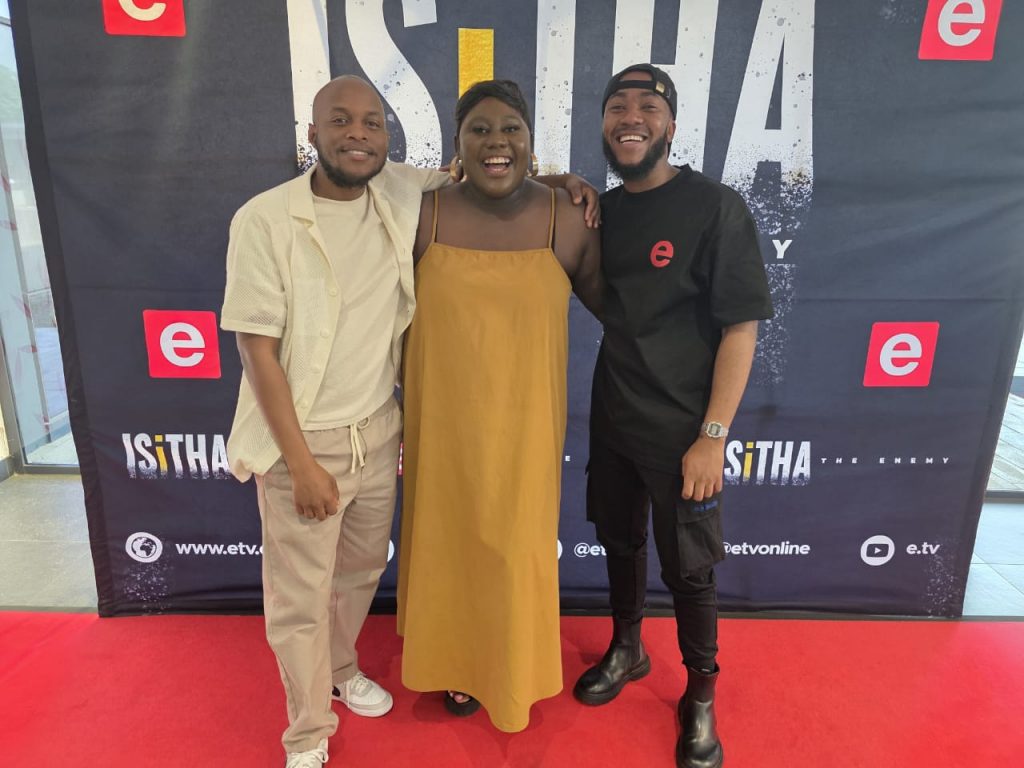 Huge shoutout to the trio who made my event experience truly epic: Onkgopotse Baloi on the left, Samatolo Sihlezana in the center, and Tshegofatso Kolotse on the right. Picture: Supplied