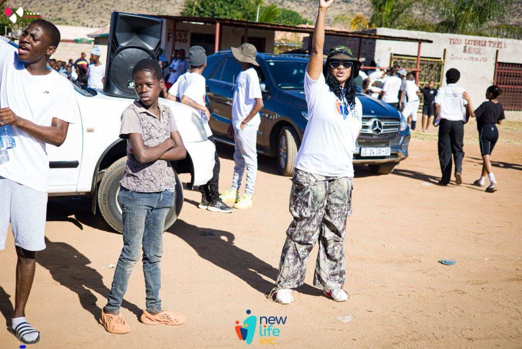 Moshiane at one of her youth-focused campaigns, making a lasting impact. Picture: Supplied