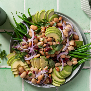 Tangy Avocado 3-Bean Salad