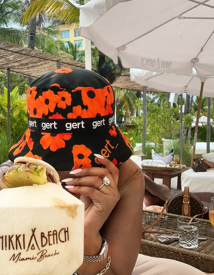 When the hat says it all: Lerato owning the moment with her signature ‘Gert’ look. Picture: Instagram@LeratoKganyago