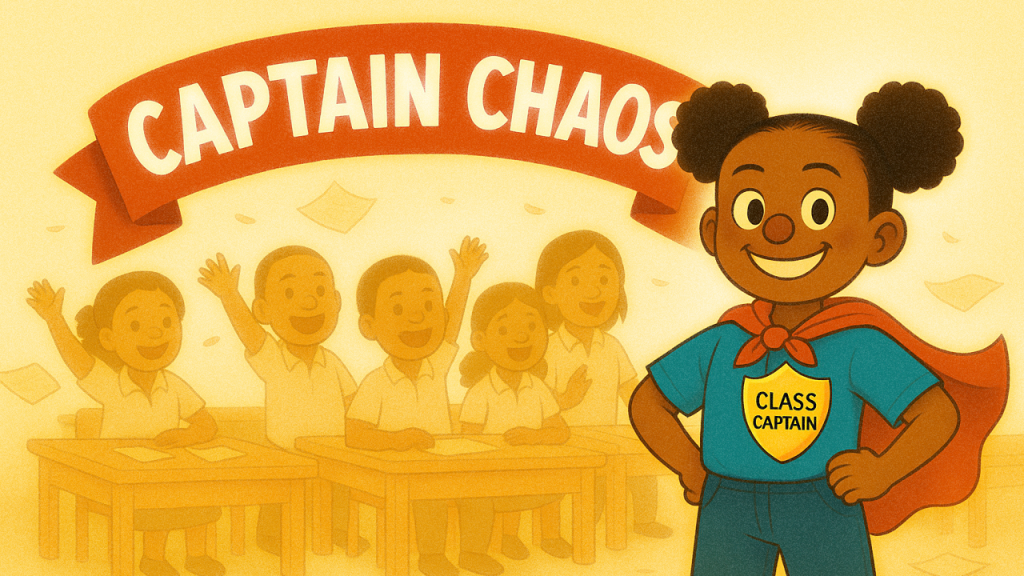 The 'Captain Chaos' children’s book is set to be printed and shared with communities in need. Picture: Supplied