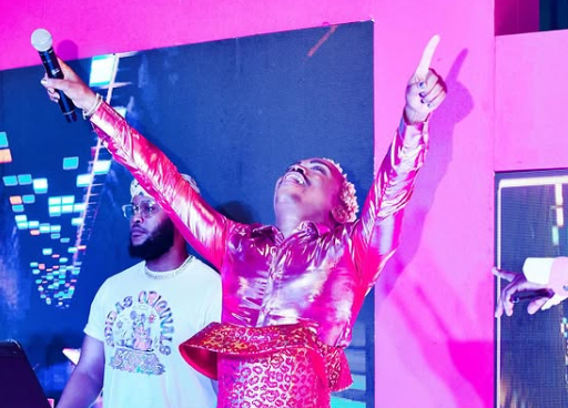 Soaking in the energy, Somizi lifted his hands high in emotion, feeling the vibe alongside the DJ. Picture: Instagram@SomiziMhlongo
