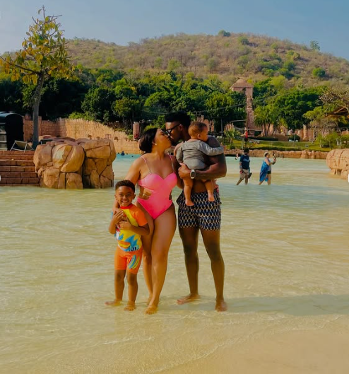 Making unforgettable memories together at Valley of Waves. Picture: Instagram@TinoChinyani