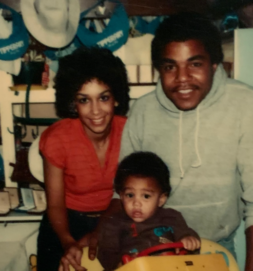 A family photo featuring the late Delores Martes Jackson, followed by her late husband Tito Jackson, and their young son TJ Jackson. Picture: Instagram@TJJackson