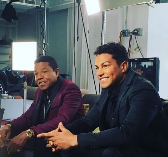 A heartfelt snapshot of Tito and TJ Jackson enjoying precious moments during Tito’s lifetime. Picture: Instagram@TJJackson