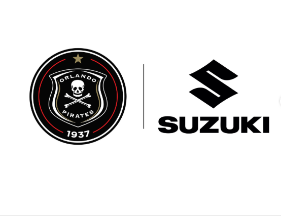 Introducing new partners: the logos of Orlando Pirates and Suzuki. Picture: Instagram@Transporttorque