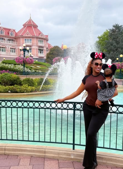 The Actress and her baby girl steal hearts as they explore Disneyland Paris in the cutest way Picture: Instagram@ChikaIke