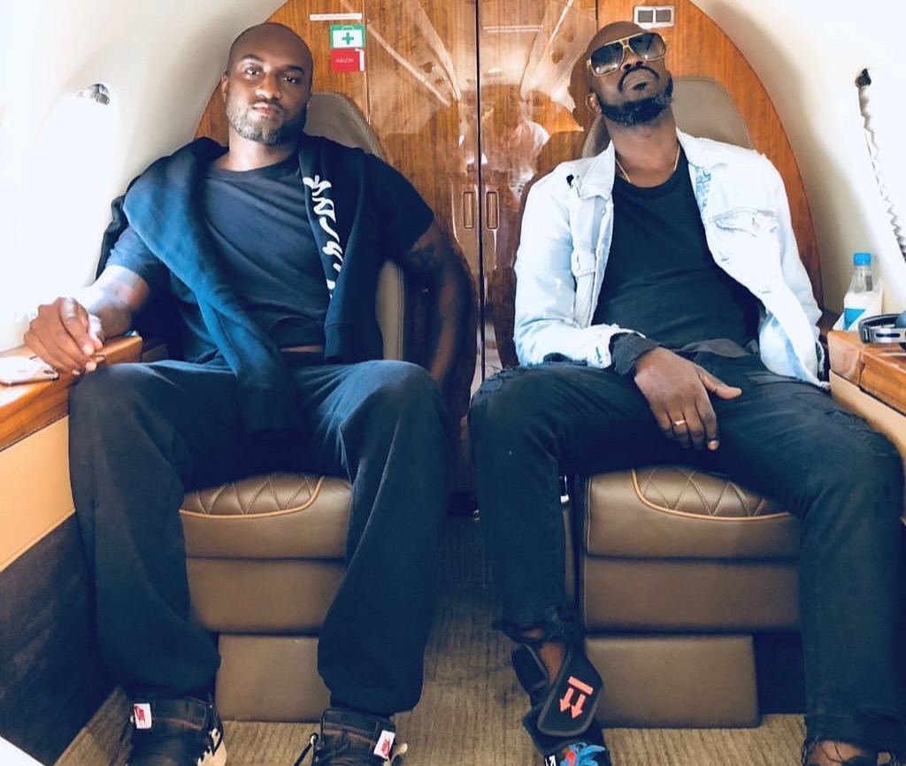 Virgil Abloh and Black Coffee, pictured during one of the memorable moments they shared as close friends. Picture: Instagram@BlackCoffee