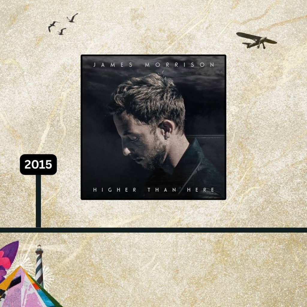 The singer-songwriter featured on the cover of 'Higher Than Here', released in 2015. Picture: Instagram@JamesMorrison