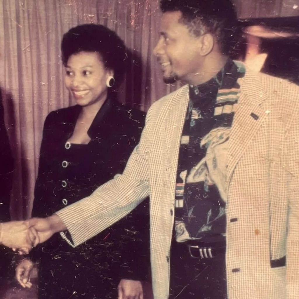 A timeless moment from the early days — Yvonne Chaka Chaka and her husband Dr. Mhinga back when their love story was just beginning. Picture: Instagram@YvonneChakaChaka
