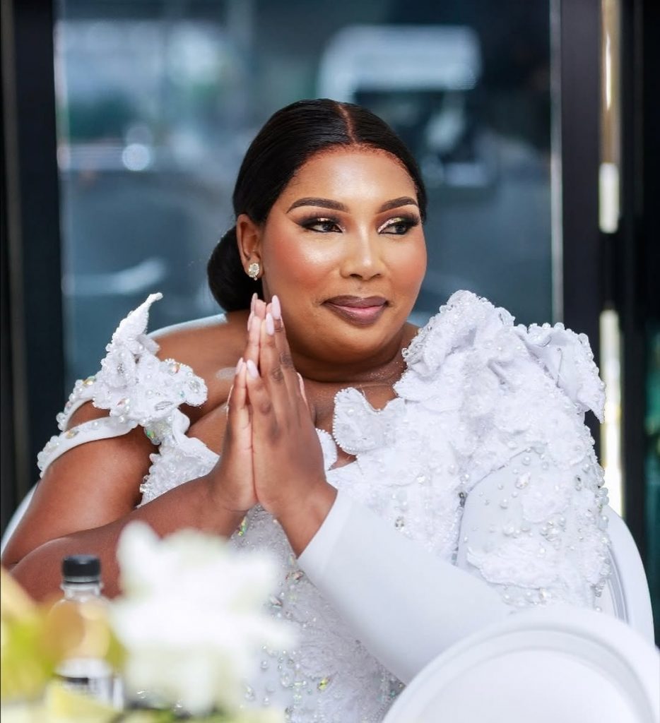 LaConco shone in her stunning dress at the celebration. Picture: Instagram@LaConco