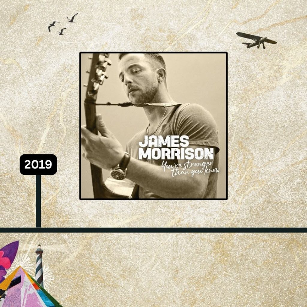 The talented musician gracing the cover of his 2019 album 'You Are Stronger Than You Know'. Picture: Instagram@JamesMorrison