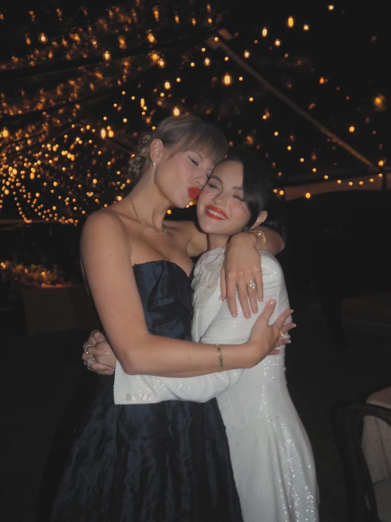 Lifelong besties Selena Gomez and Taylor Swift wrapped in a heartfelt hug, sharing a special moment together. Picture: Instagram@SelenaGomez