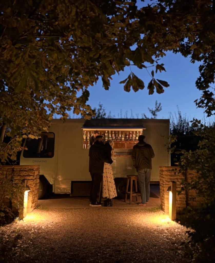 The couple sneaks in another sweet kiss while ringing in Michael’s 42nd birthday in style. Picture: Instagram@Ladygaga