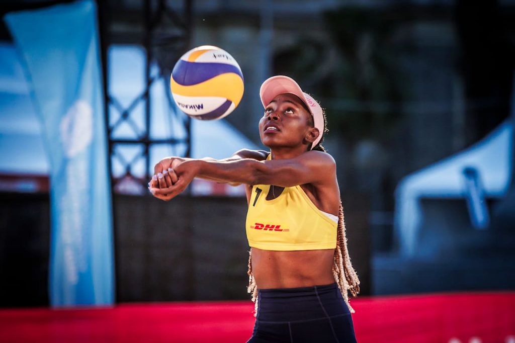 Elite-level play from one of the sport’s finest at the Beach Pro Tour. Picture: Supplied