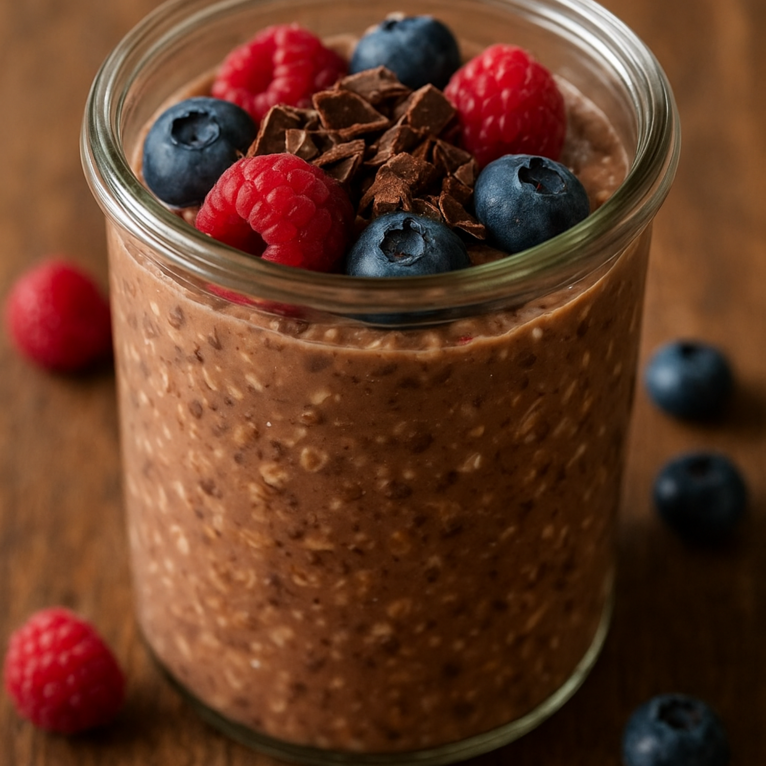 Chocolate berry overnight Oats