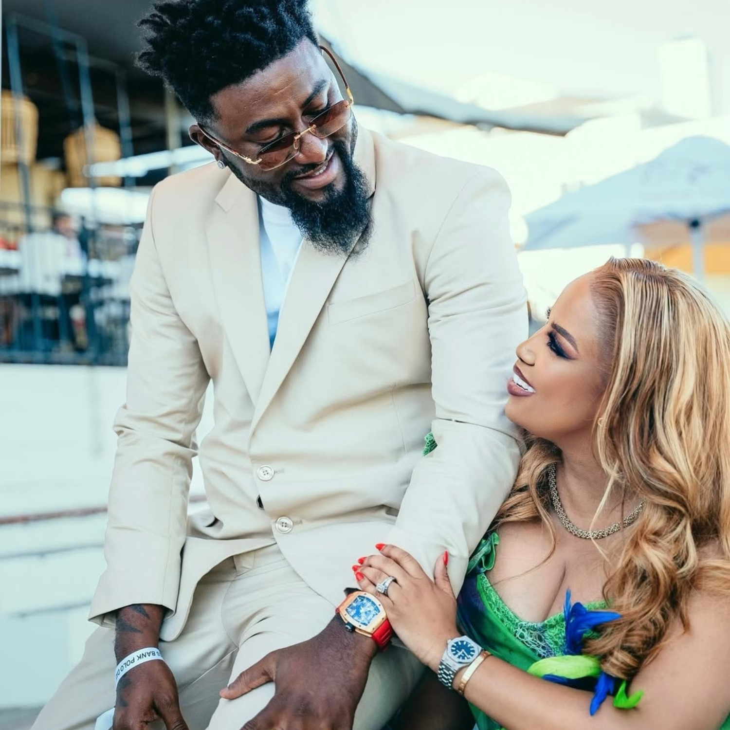 Mrs Manche and her husband