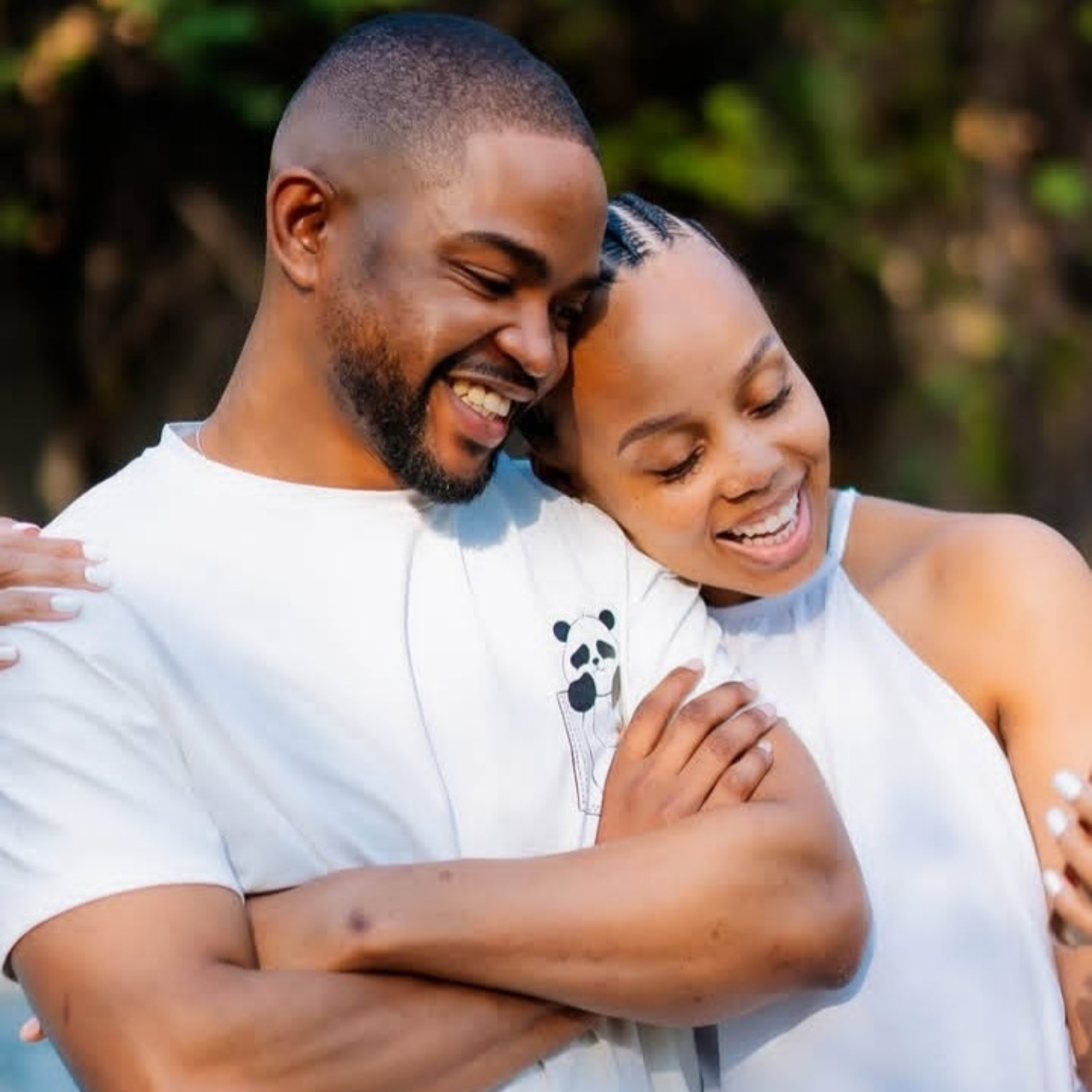 Ntando Rambani and husband Una Rams