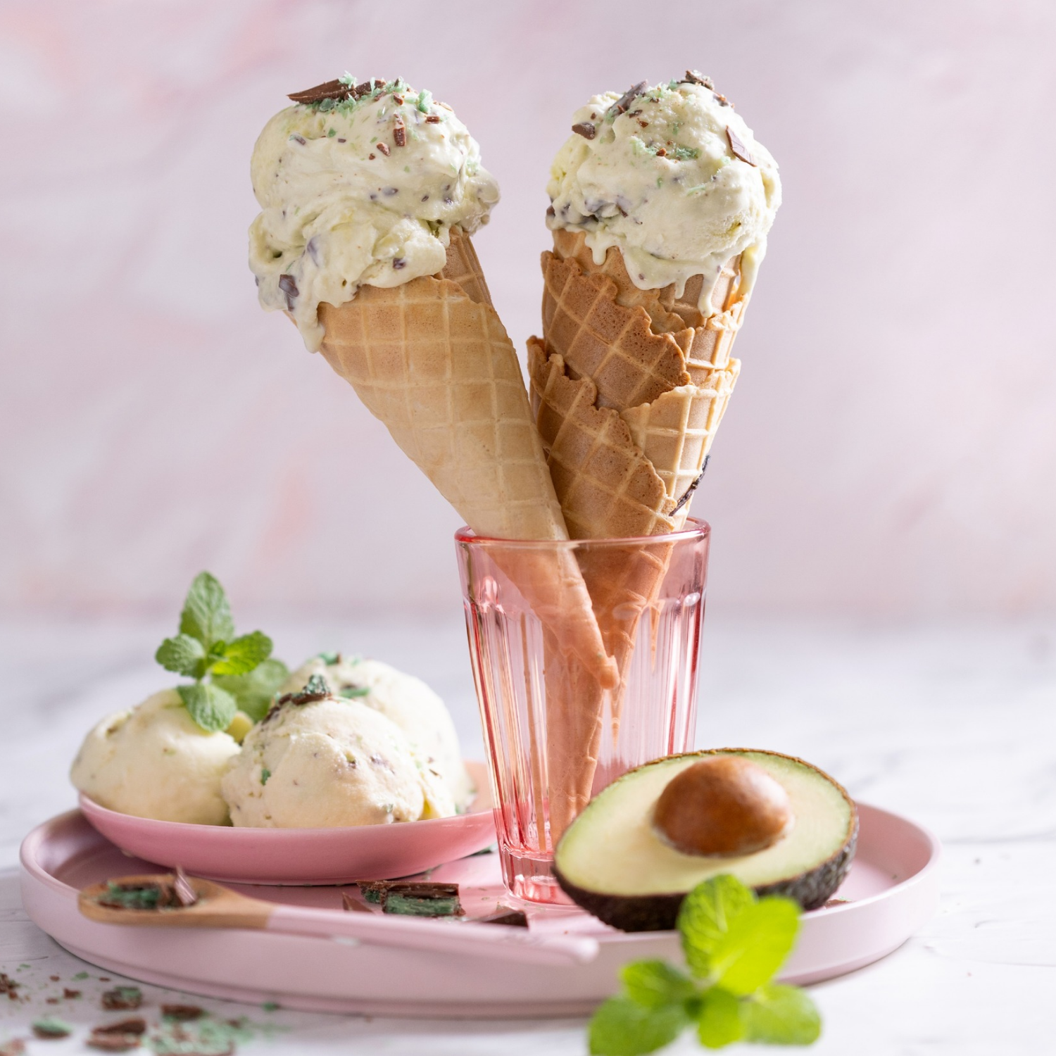 Peppermint Crisp Avo Ice Cream