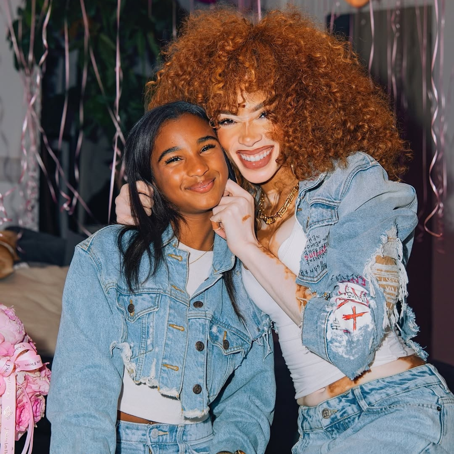 Winnie Harlow and her God-daughter