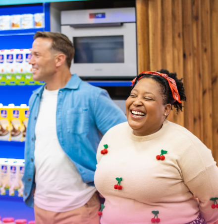 Behind those smiles are some tough decisions. Each week, Zola and Fritz have to say goodbye to one talented junior chef. Picture: Instagram@FritzSchoon