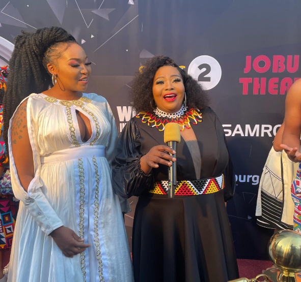 Mother and daughter — Rethabile Khumalo pictured with her late mother, Winnie Khumalo, during a joyful moment at an event from their happier days. Picture: Instagram@RethabileKhumalo