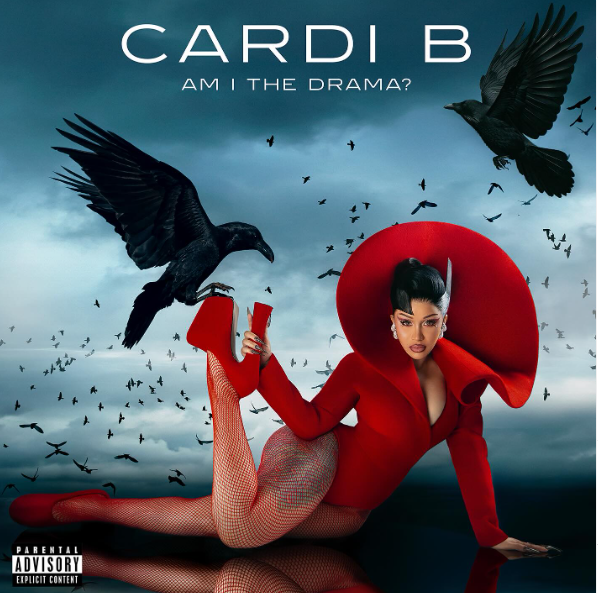 Bold, fierce, and unapologetic — the album cover of Cardi B’s 'AM I THE DRAMA'? with pure main character energy. Picture: Instagram@CardiB