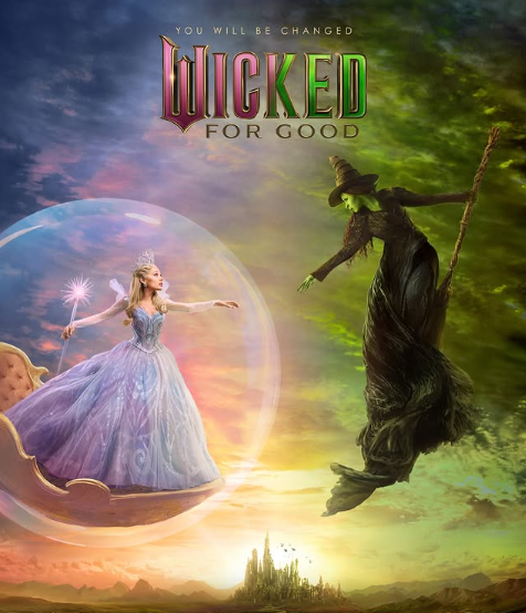 The stunning movie cover of 'Wicked for Good', showcasing Ariana Grande and Cynthia Erivo in the captivating roles they bring to life. Picture: Instagram@WickedMovie